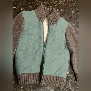 Cat & Jack 2T Sweater Jacket w Sherpa Lining Like New